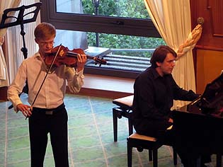 Teilnehmerkonzert in der Schlossbergklinik in Oberstaufen